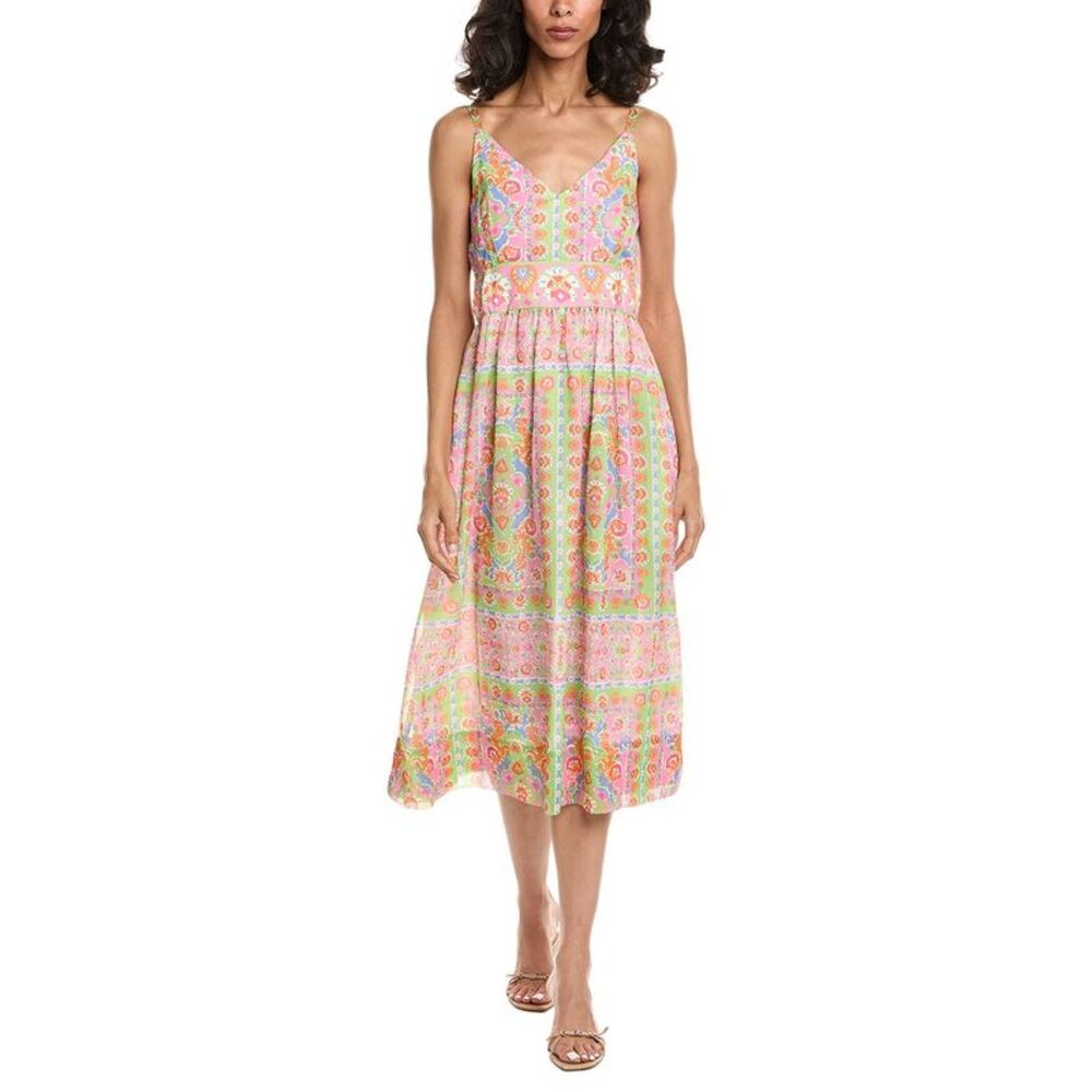 Gretchen Scott Womens Waettau Fiesta Dress, Pink